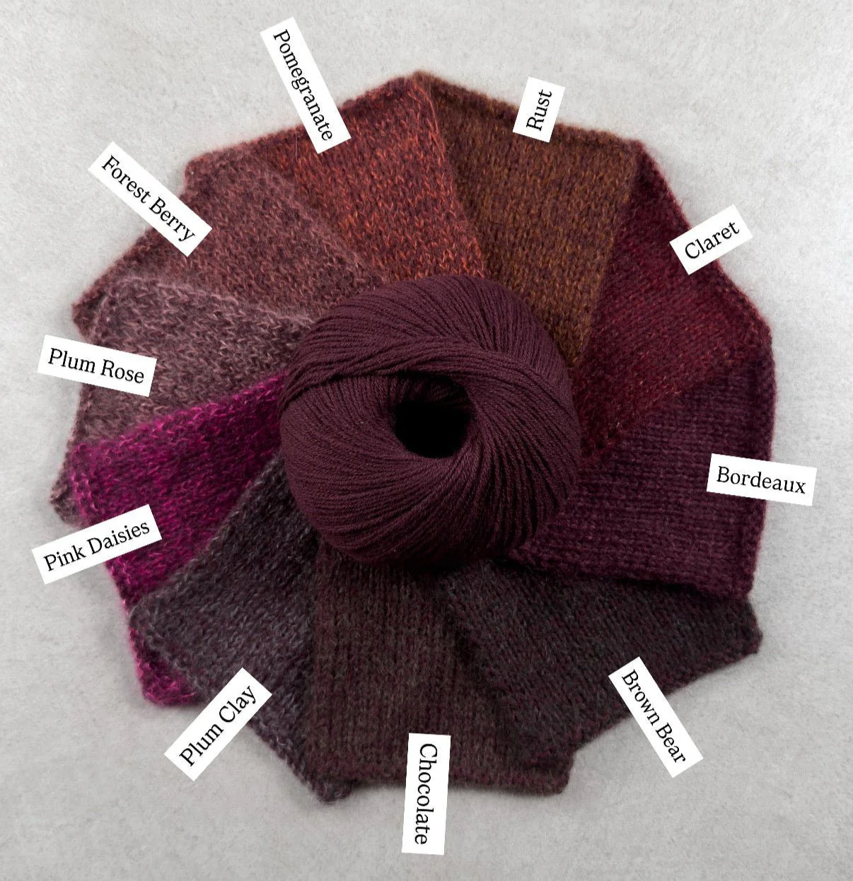 Knitting for Olive Merino - Bordeaux - Image 3
