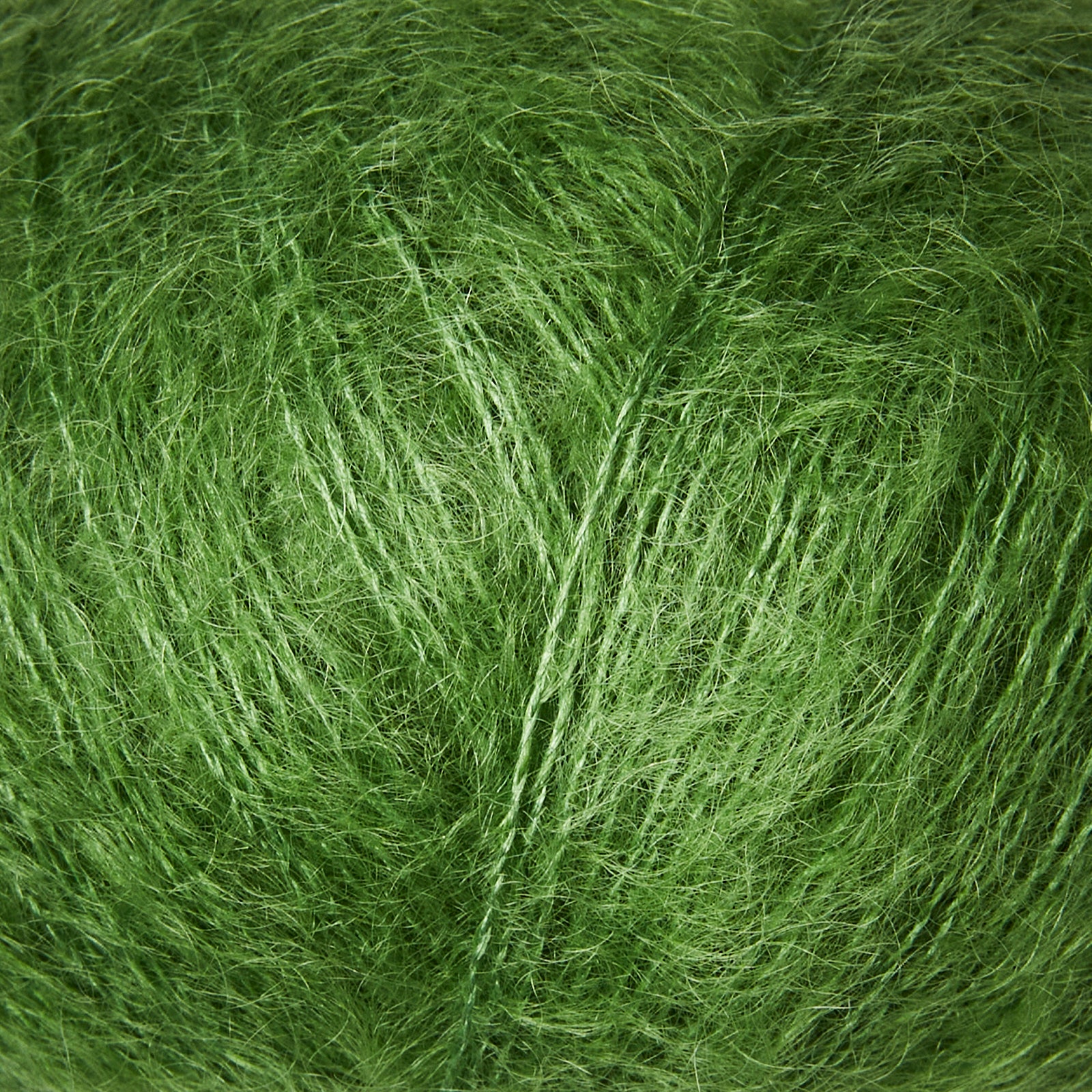 Knitting for Olive Soft Silk Mohair - Clover Green - Image 2